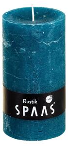 Sloupová svíčka SPAAS RUSTIK 13 cm modrá