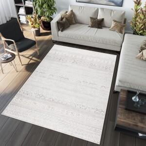 Makro Abra Moderní kusový koberec GRACE 4558A Klasický krémový světle šedý Rozměr: 80x150 cm