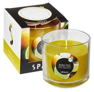Vonná svíčka ve skle SOUTHERN CITRUS 8,5 cm žlutá