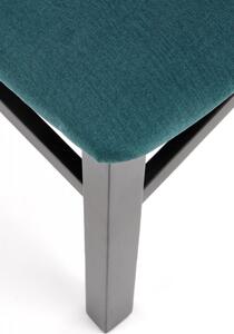 Jídelní židle GERARD 7 –samet, masiv, více barev Tmavý ořech / béžová