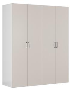 Šatní skříň BRW Flex 226 (bílá + kašmír)