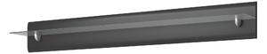 Polička 170 cm Hayle Typ 02 (šedá + šedý vysoký lesk). 1030155