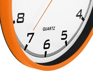Designové plastové hodiny Magit - oranžové