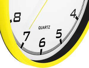 Designové plastové hodiny Magit - žluté