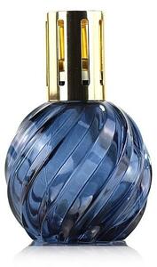 Ashleigh & Burwood Katalytická lampa SPIRAL BLUE velká skleněná modrá