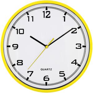Designové plastové hodiny žluté MPM E01.2478
