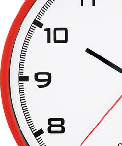 Designové plastové hodiny Magit - červené