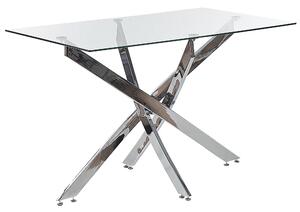 Jídelní stůl MARAMO Stříbrná 120 cm 70 cm Bezpečnostní sklo