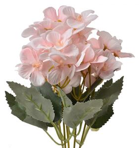 Umělá květina kytice světle růžových violek – 30 cm