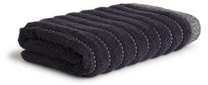 MÖVE NEW HERITAGE ručník Waves and Stitches 50 × 100 cm – dark grey