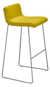 RIM - Barová židle SITTY s ližinovou podnoží a čalouněným sedákem a opěrákem