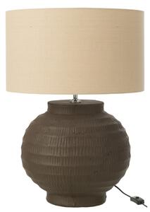 J-line Hnědá keramická stolní lampa Terracotta 62 cm