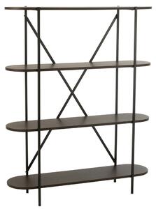 -25 % Dny MOMENTI– J-line Hnědý regál Oval 150 x 120 cm