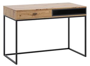 Psací stůl OLIER Gib 120/80,5/60 Barva: dub artisan/černá
