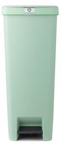 Brabantia plastový odpadkový pedálový koš StepUp - 40 L, nefritově zelená