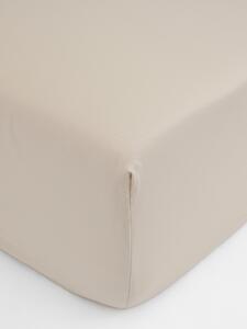 MK Lůžkoviny Saténové prostěradlo Diana 90 × 200 cm - přírodní