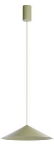 Redo Závěsné LED svítidlo KONOS, 10W, ø 30 cm, TRIAC Barva: Olivová, Barva světla: 2700K