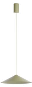Redo Závěsné LED svítidlo KONOS, 10W, ø 30 cm, TRIAC Barva: Olivová, Barva světla: 3000K