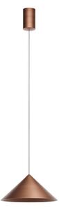 Redo Závěsné LED svítidlo KONOS, 10W, ø 24 cm, TRIAC Barva: Antická měď, Barva světla: 2700K