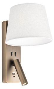 Redo Nástěnné LED svítidlo NEMIA 18W, v. 320 mm, CRI90 Barva: Bronz, Barva světla: 3000K