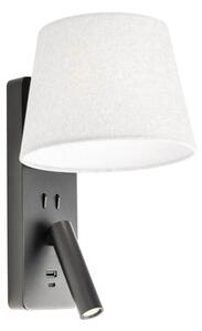 Redo Nástěnné LED svítidlo NEMIA 18W, v. 320 mm, CRI90 Barva: Černá, Barva světla: 2700K