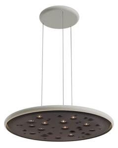 Redo Závěsné LED svítidlo NEBA 48,5W, ø 73 cm, 3000K stmívatelné Barva: Šedá, Barva světla: 3000K