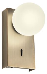 Redo Nástěnné LED svítidlo NORMA 5W, v. 15 cm, CRI90 Barva: Mosaz, Barva světla: 3000K