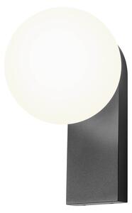 Redo Nástěnné LED svítidlo OPALE 9,5W, v. 218 mm, TRIAC, IP44 Barva: Černá, Barva světla: 3000K