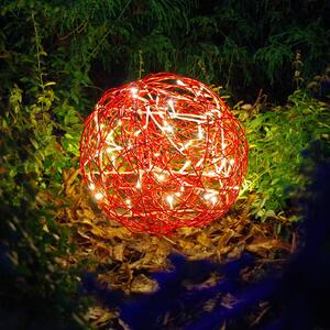 LED 3D designová koule Galax Fun, Ø 30 cm, červená