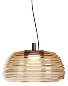 Redo Závěsné LED svítidlo ONDULA 20W, ø 41 cm, CCT 2700-3000K Barva: Kávová-oranžová