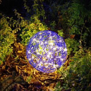 LED 3D designová koule Galax Fun, Ø 30 cm, modrá