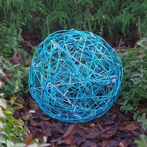 LED 3D designový míč Galax Fun, Ø 30 cm, modrý