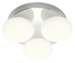 Redo Nástěnné/stropní LED svítidlo OVUM, 15W, ø 24 cm, CCT 3000-4000K, IP44 Barva světla: Chrom