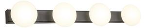 Redo Nástěnné/stropní LED svítidlo OVUM, 20W, š. 60 cm, CCT 3000-4000K, IP44 Barva světla: Černá