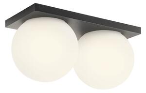 Redo Nástěnné/stropní LED svítidlo OPALE, 24W, š. 285 mm, TRIAC, IP44 Barva: Černá, Barva světla: 2700K