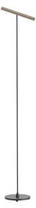 Redo Stojací LED lampa PRAXI 8,3W, v. 145 cm, dotykové stmívání Barva: Černá-hnědá, Barva světla: 2700K
