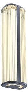 Redo Nástěnné LED svítidlo RIGO, 20W, v. 60 cm, CCT 3000-4000K, IP44 Barva: Černá