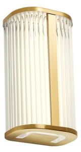 Redo Nástěnné LED svítidlo RIGO, 12W, v. 30 cm, CCT 3000-4000K, IP44 Barva: Mosaz