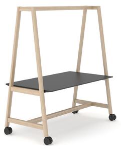 NARBUTAS - Jednací stůl NOVA WOOD MULTIPURPOSE HPL s kolečky - 180 x 90 x 74 cm