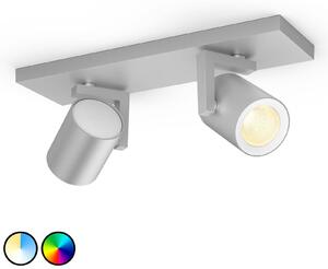 Philips Hue Argenta LED spot dvě žárovky hliník