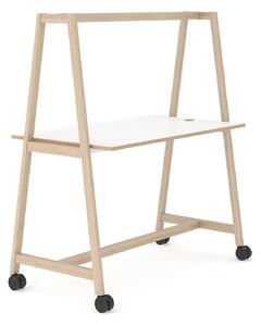NARBUTAS - Jednací stůl NOVA WOOD MULTIPURPOSE lamino s kolečky - 160 x 90 x 105 cm