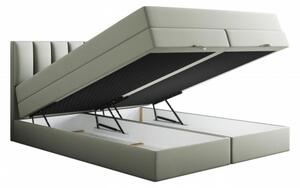 Čalouněná manželská postel 140x200 GILARD - šedá