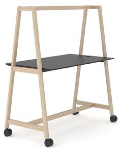 NARBUTAS - Jednací stůl NOVA WOOD MULTIPURPOSE HPL s kolečky - 140 x 90 x 105 cm