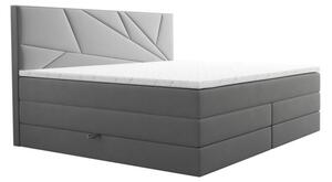 Čalouněná manželská postel 200x200 VEJNAR - šedá