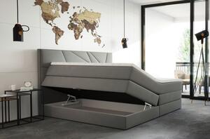Čalouněná manželská postel 200x200 VEJNAR - šedá