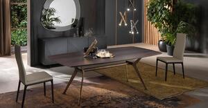 RIFLESSI - Stůl MASTER se dřevěnou deskou