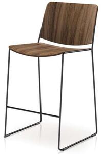 Fornasarig - Ořechová barová židle LINK 60X Counter - nízká