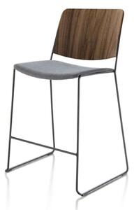 Fornasarig - Nízká barová židle LINK 60X Counter s čalouněným sedákem