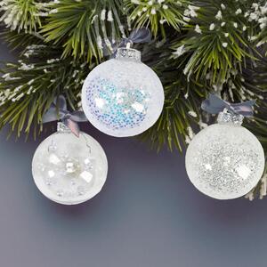 Tutumi, průhledné vánoční ozdoby na stromeček 20ks SYSD1688-059, CHR-08411
