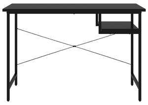 Psací stůl / PC stůl Erwood - 105 x 55 x 72 cm - MDF a kov | černý